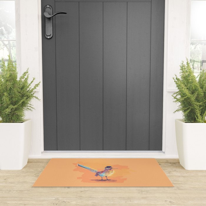 Desert Song - Roadrunner Illustration Welcome Mat Gallery Image 3