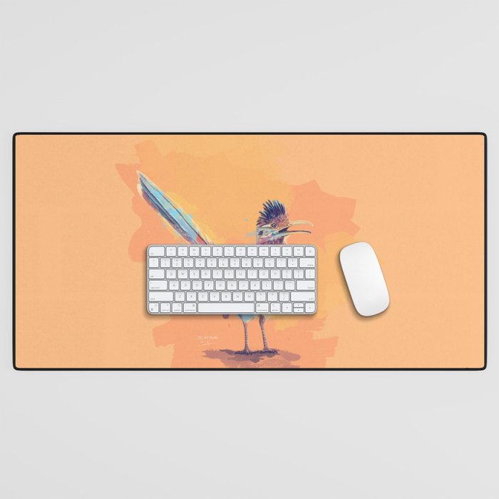 Desert Song - Roadrunner Illustration Desk Mat Gallery Image 1