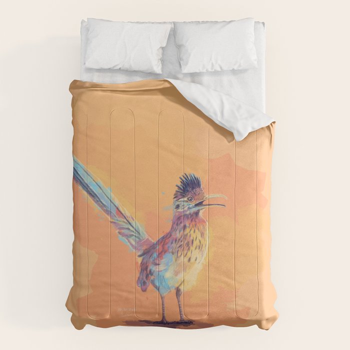 Desert Song - Roadrunner Illustration Comforter Gallery Image 6