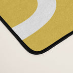Mid Century Modern Abstract Pattern 7721 Mustard Yellow Desk Mat Gallery Image 4