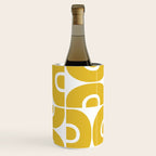 Mid Century Modern Abstract Pattern 7721 Mustard Yellow Wine Chiller Gallery Image 3