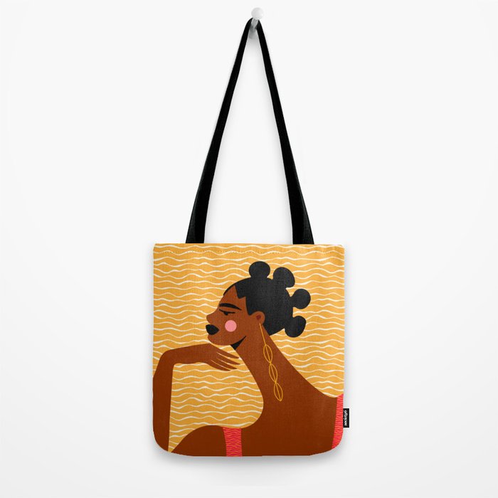 A Wavy Vibe Tote Bag Gallery Image 2