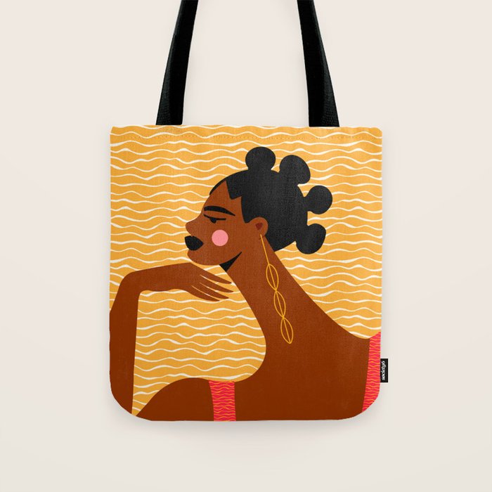 A Wavy Vibe Tote Bag Gallery Image 1