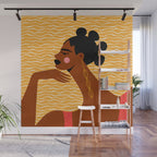 A Wavy Vibe Wall Mural Gallery Image 1