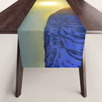 Resurrection Bay, Alaska, Midnight Sun Mountain landscape by Rockwell Kent Table Runner Gallery Image 1