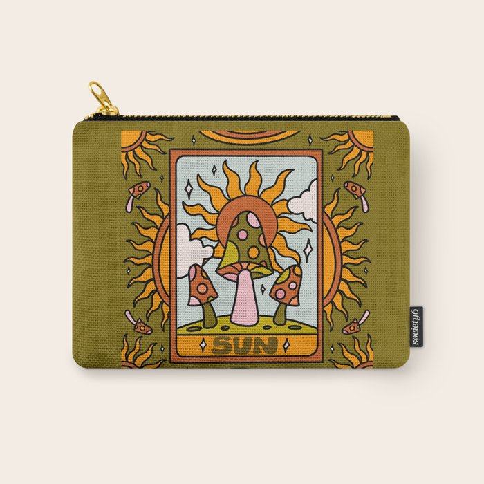 19. Sun Tarot Mushroom Carry All Pouch Gallery Image 1