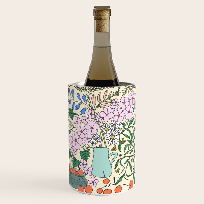 Ukrainian Flower Vase and Cherries Wine Chiller Gallery Image 1