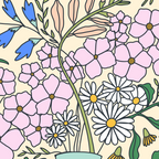 Ukrainian Flower Vase and Cherries Coffee Mug Gallery Image 2