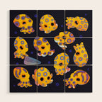 Blue-ringed octopus Wood Wall Art Gallery Image 1