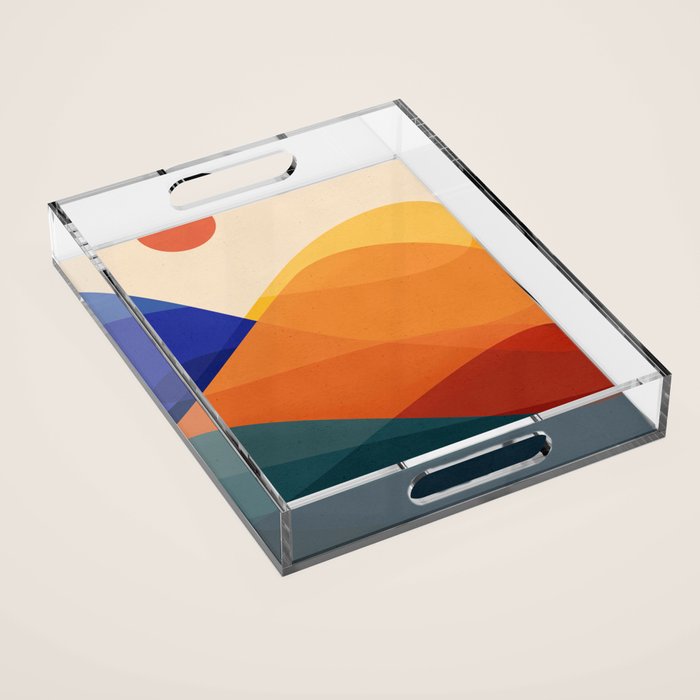 Meditative Mountains Acrylic Tray Gallery Image 1
