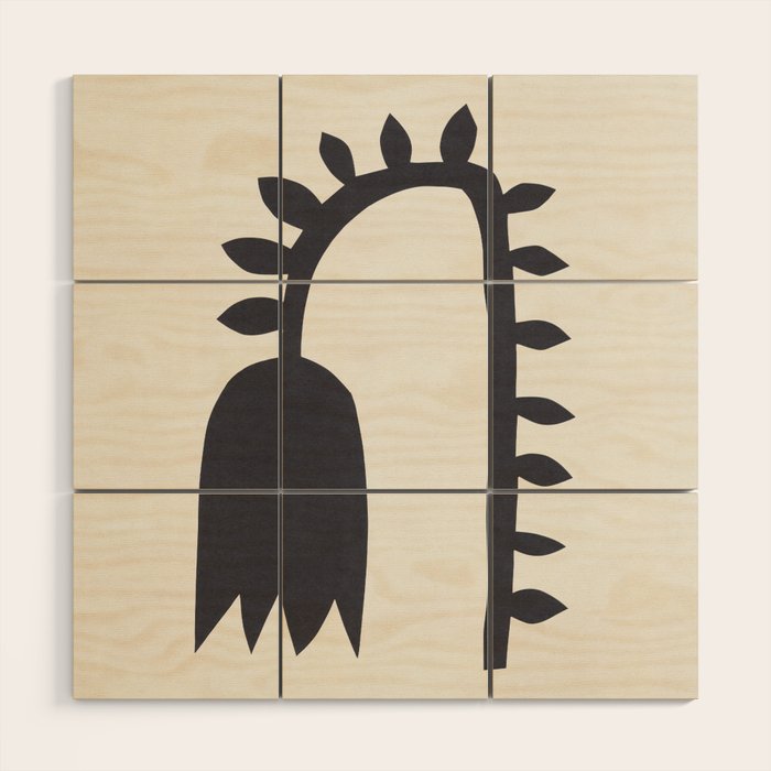 Black Tulip #1 - 1/5 Wood Wall Art Gallery Image 1
