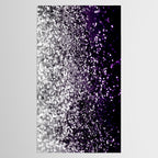 Dark Night Purple Black Silver Glitter #1 (Faux Glitter) #shiny #decor #art #society6 Tablecloth Gallery Image 2