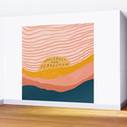 Wholeness Over Perfection | Waves Hand Lettering Design Wall Mural Gallery Image 2