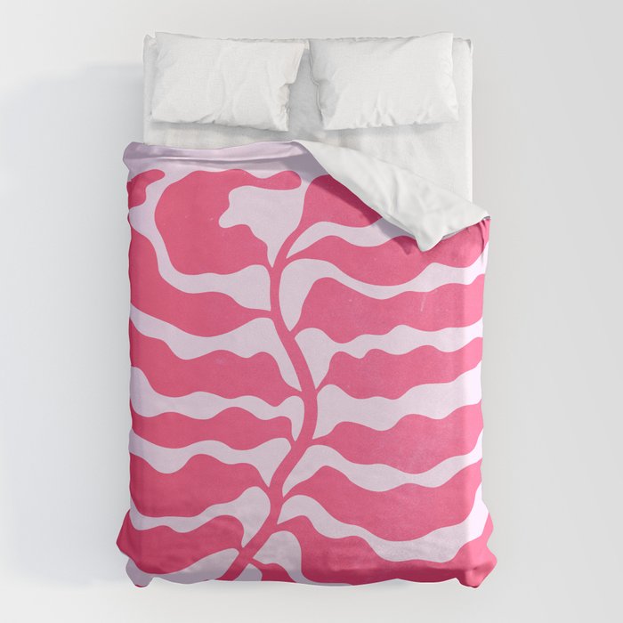 Wild Ferns: Wine Edition Duvet Cover Gallery Image 6