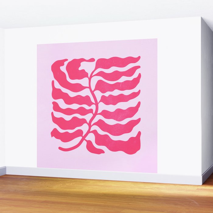 Wild Ferns: Wine Edition Wall Mural Gallery Image 2