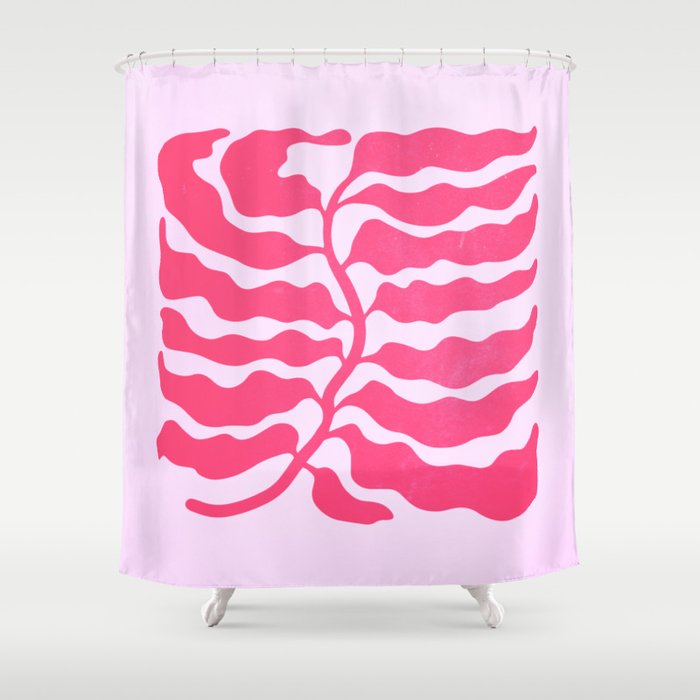 Wild Ferns: Wine Edition Shower Curtain Gallery Image 1