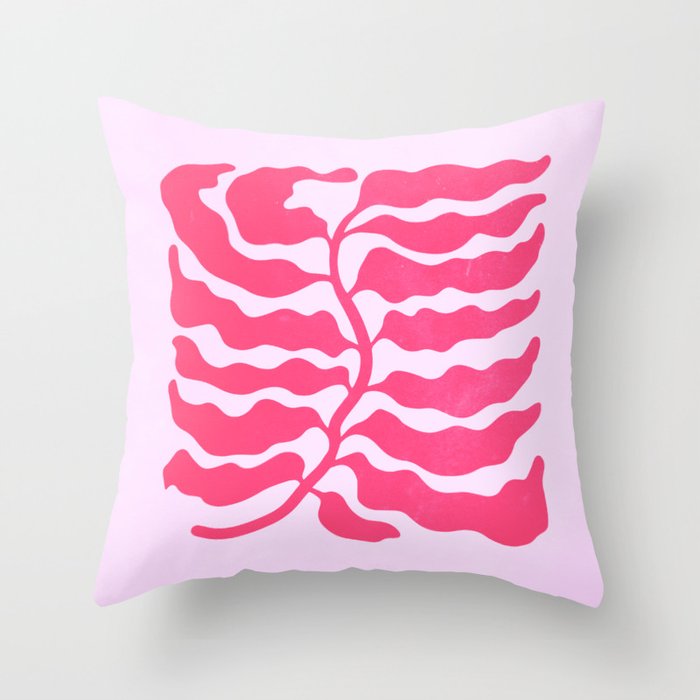 Wild Ferns: Wine Edition Throw Pillow Gallery Image 6