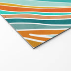 Colorful Summer Stripes Welcome Mat Gallery Image 2