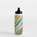 Colorful Summer Stripes Water Bottle Gallery Image 3