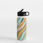 Colorful Summer Stripes Water Bottle Gallery Image 1