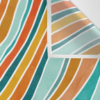 Colorful Summer Stripes Wall Tapestry Gallery Image 3