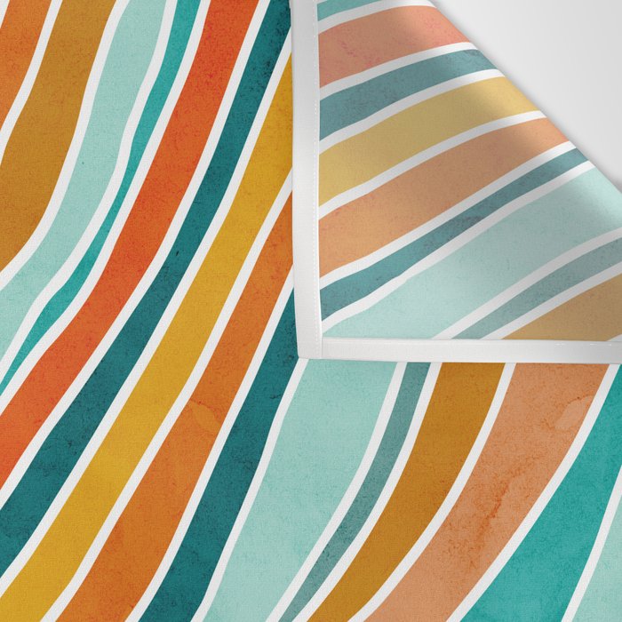 Colorful Summer Stripes Wall Tapestry Gallery Image 3