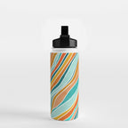Colorful Summer Stripes Water Bottle Gallery Image 2