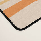 Mid Century Modern Piquet Abstract Multi Tiled Geometric Pattern in Tangerine Orange Tones Desk Mat Gallery Image 4