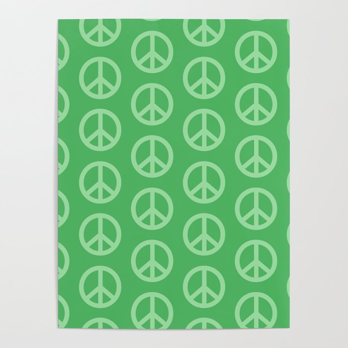 Peace Symbols - Green Poster Gallery Image 1