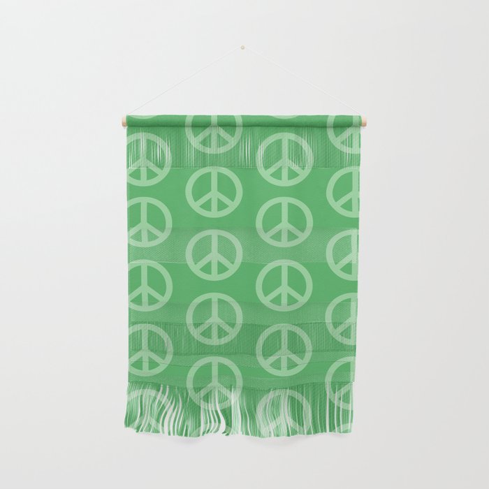 Peace Symbols - Green Wall Hanging Gallery Image 1