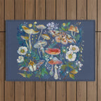Goliath Beetle Mushroom Garden Outdoor Rug Gallery Image 1