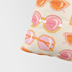 Retro Sunglasses - Peach OmbrÃ© on Cream Pillow Sham Gallery Image 4