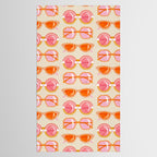 Retro Sunglasses - Peach OmbrÃ© on Cream Tablecloth Gallery Image 2