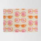 Retro Sunglasses - Peach OmbrÃ© on Cream Rug Gallery Image 2