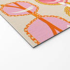 Retro Sunglasses - Peach OmbrÃ© on Cream Welcome Mat Gallery Image 2