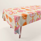 Retro Sunglasses - Peach OmbrÃ© on Cream Tablecloth Gallery Image 1