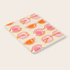 Retro Sunglasses - Peach OmbrÃ© on Cream Notebook Gallery Image 2