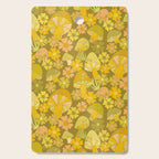 retro mushroom flower power pattern by surfy birdy Cutting Board Gallery Image 1