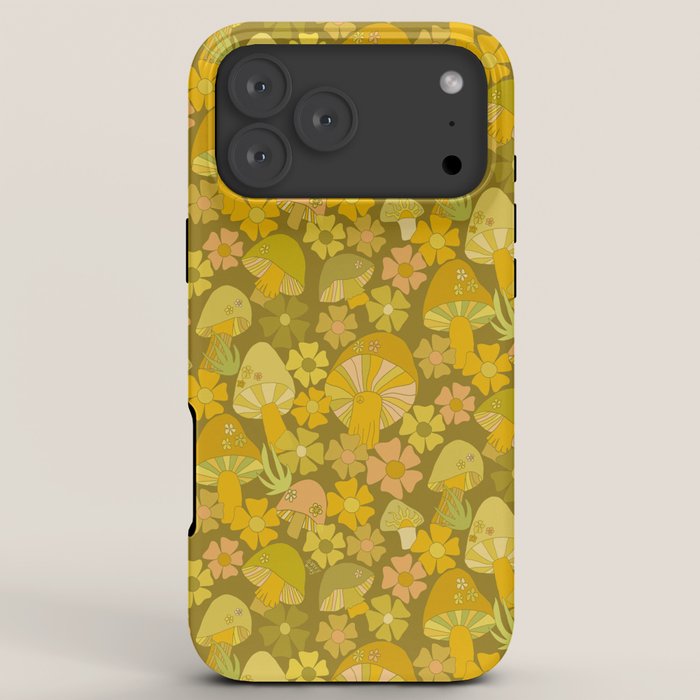 retro mushroom flower power pattern by surfy birdy iPhone Case Gallery Image 8