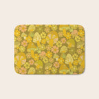 retro mushroom flower power pattern by surfy birdy Bath Mat Gallery Image 1