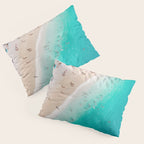 Beach Aesthetic Photography - Aerial View Pillow Sham Gallery Image 3