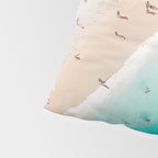 Beach Aesthetic Photography - Aerial View Pillow Sham Gallery Image 4