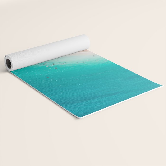 Beach Aesthetic Photography - Aerial View Yoga Mat Gallery Image 2