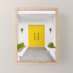 Yellow Doors on a Mid-Century Modern Home - Palm Springs Mini Art Print Gallery Image 1