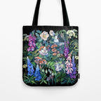 Cats Flower Garden Tote Bag Gallery Image 1