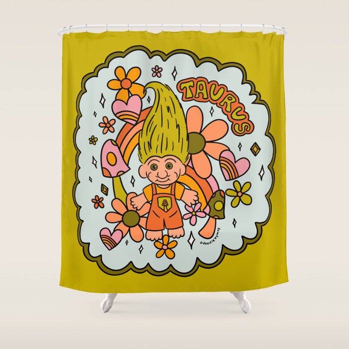 Taurus Troll Shower Curtain Gallery Image 1