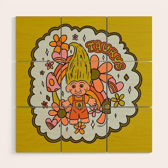 Taurus Troll Wood Wall Art Gallery Image 1