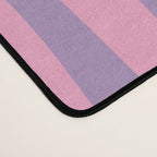 Retro Liquid Swirl Abstract Pattern Pink Purple Cream Desk Mat Gallery Image 4