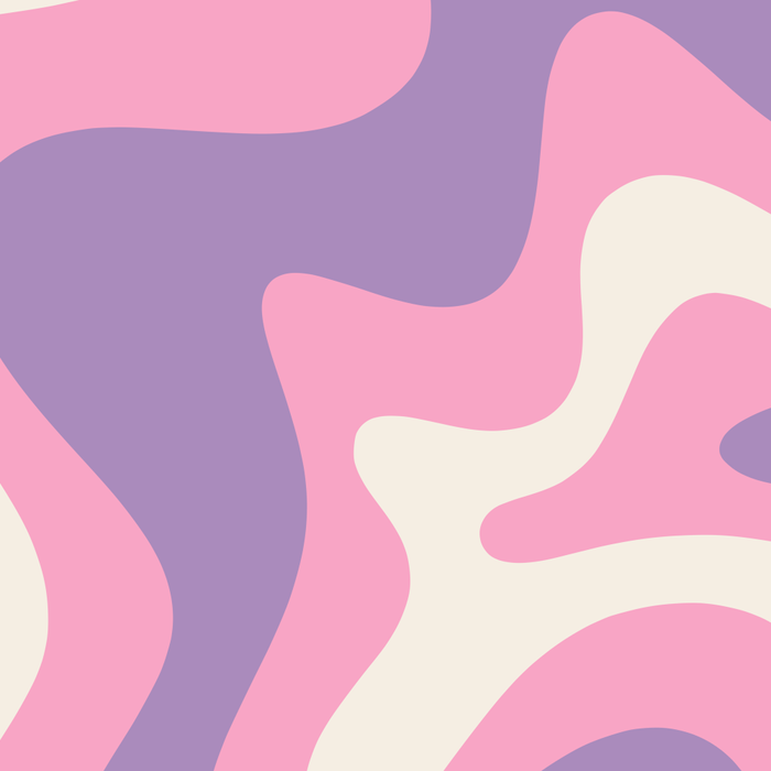 Retro Liquid Swirl Abstract Pattern Pink Purple Cream Coffee Mug Gallery Image 2