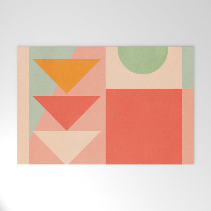 Abstract Geometric Shapes 91 Welcome Mat Gallery Image 1